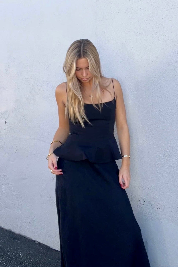 KEEN THE LABEL Aurora Peplum Tank-The Shop Laguna Beach