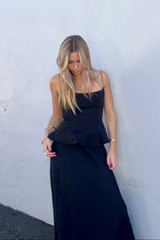 KEEN THE LABEL Aurora Peplum Tank-The Shop Laguna Beach
