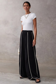 SANCIA Vera Piped Wide-Leg Pant