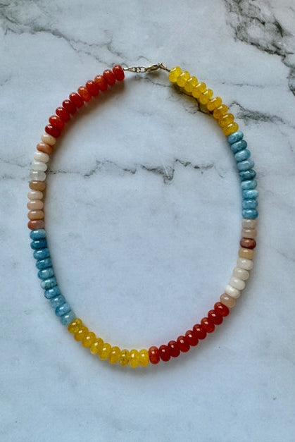 JESSICA MATRASKO Danara Beaded Necklace - Sunset-The Shop Laguna Beach