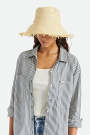 BRIXTON Alice Packable Straw Bucket Hat-The Shop Laguna Beach