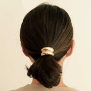 NAR'SHA Mini Double Arch Hair Tie - Gold-The Shop Laguna Beach