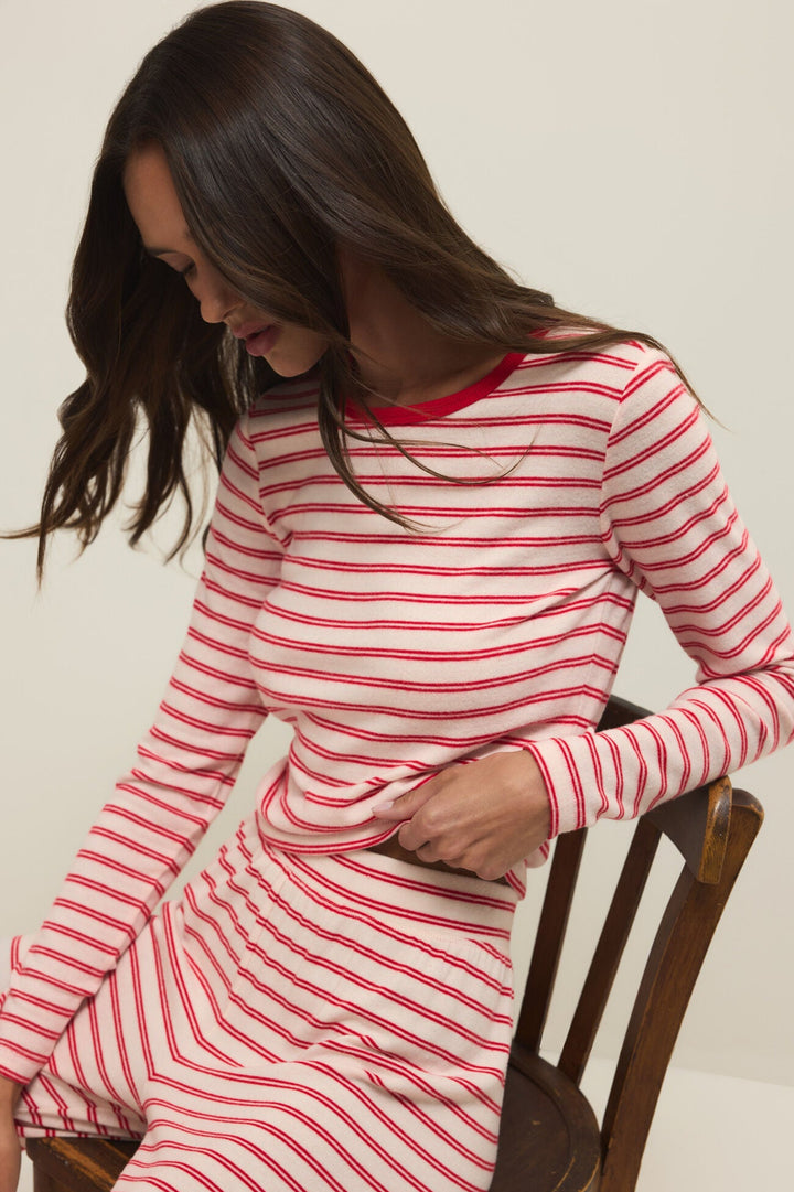 Z SUPPLY Night In Stripe Long Sleeve Tee-The Shop Laguna Beach
