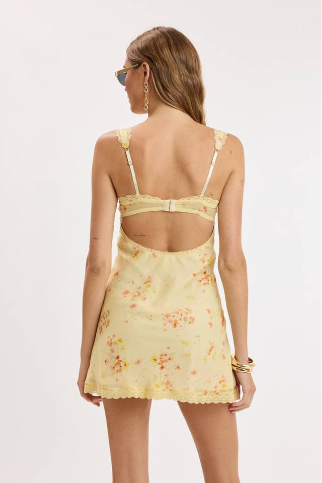 KEEN THE LABEL Virginia Floral Sweetheart Mini Dress