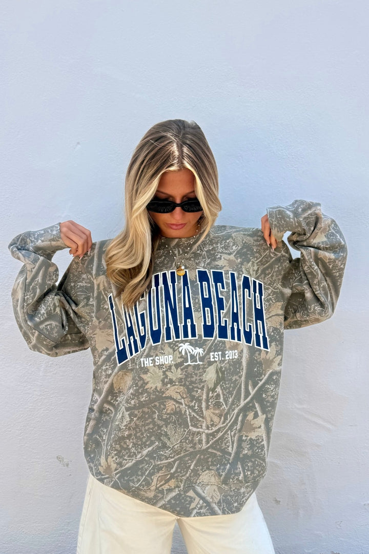 THE SHOP CLASSIC Laguna Beach Varsity Crew Sweatshirt - More Colors Available-The Shop Laguna Beach