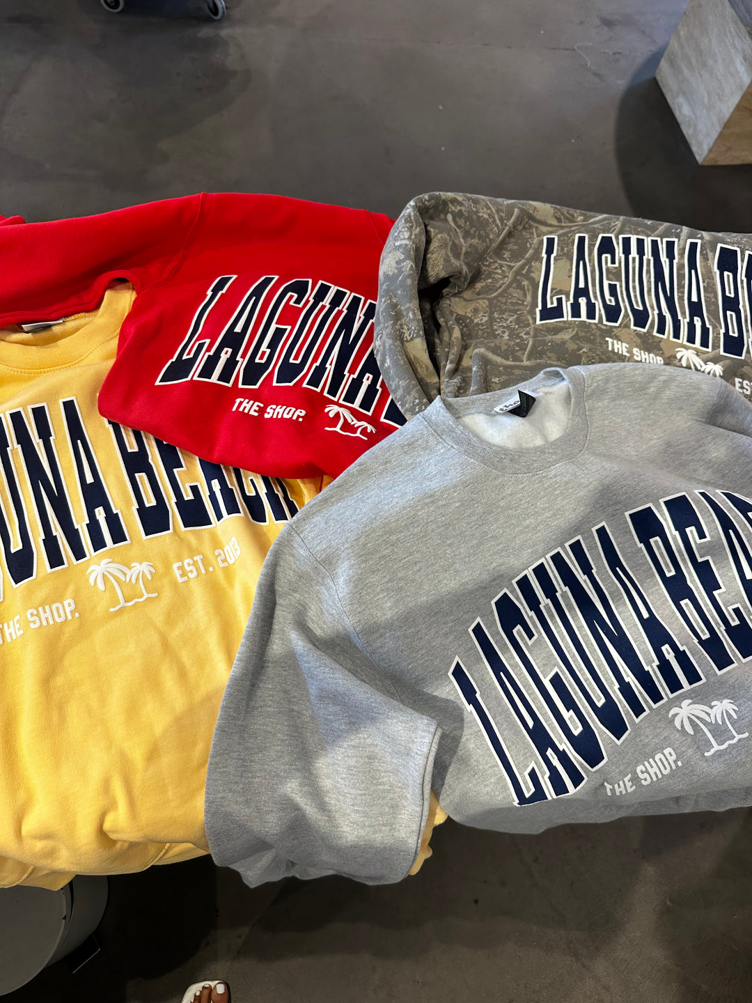 THE SHOP CLASSIC Laguna Beach Varsity Crew Sweatshirt - More Colors Available-The Shop Laguna Beach