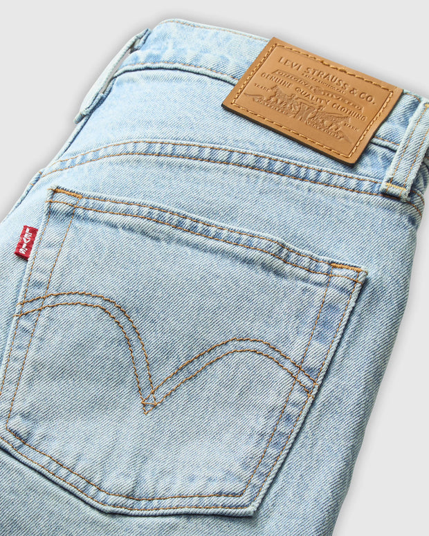 LEVI'S Ribcage Full Length Wide-Leg Jean - Blasted Stone Clean-The Shop Laguna Beach