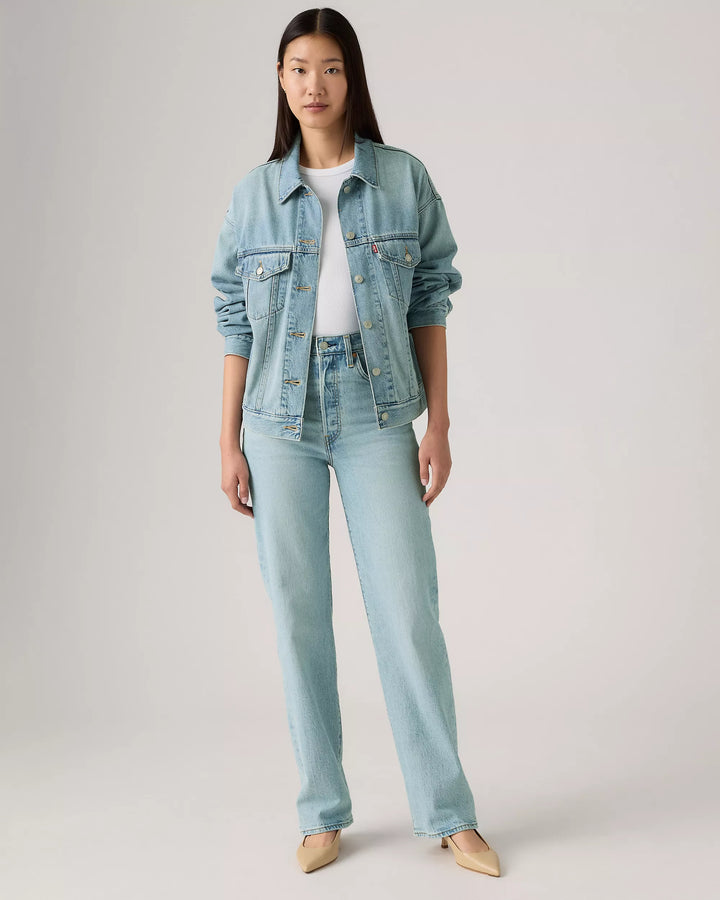 LEVI'S Ribcage Full Length Wide-Leg Jean - Blasted Stone Clean-The Shop Laguna Beach