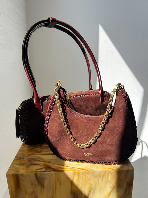 SANCIA The Zatka Suede Handbag-The Shop Laguna Beach