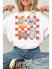 GOOD DAY STREET Checkered Sardines Oversized Tee
