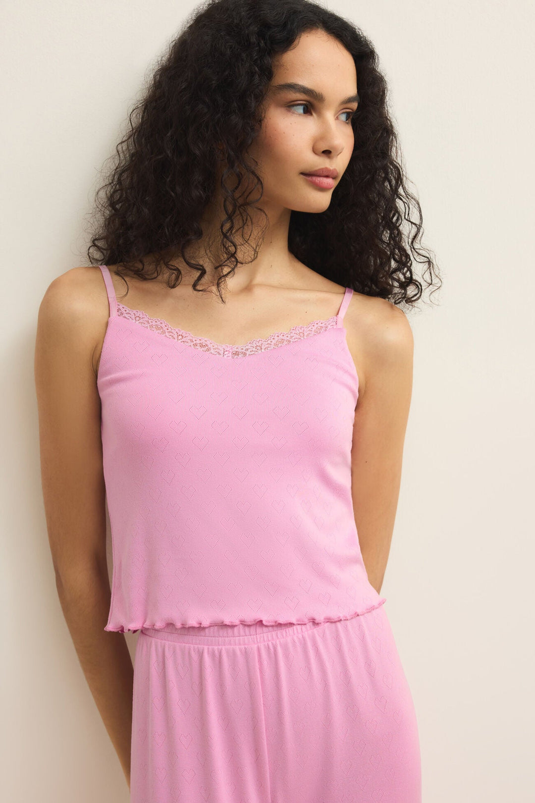 Z SUPPLY Heart Felt Pointelle Knit Cami-The Shop Laguna Beach