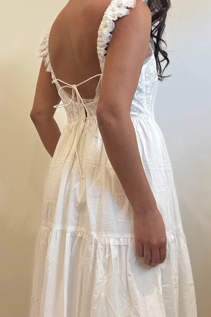 KEEN THE LABEL Mie Ruffle Maxi Dress-The Shop Laguna Beach