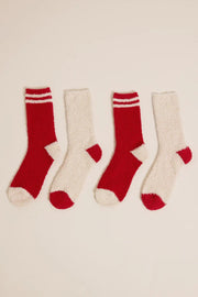 Z SUPPLY Vino Fuzzy Crew Socks (2-Pack)-The Shop Laguna Beach