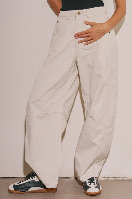 KEEN THE LABEL Atianna Cotton Barrel Pant-The Shop Laguna Beach