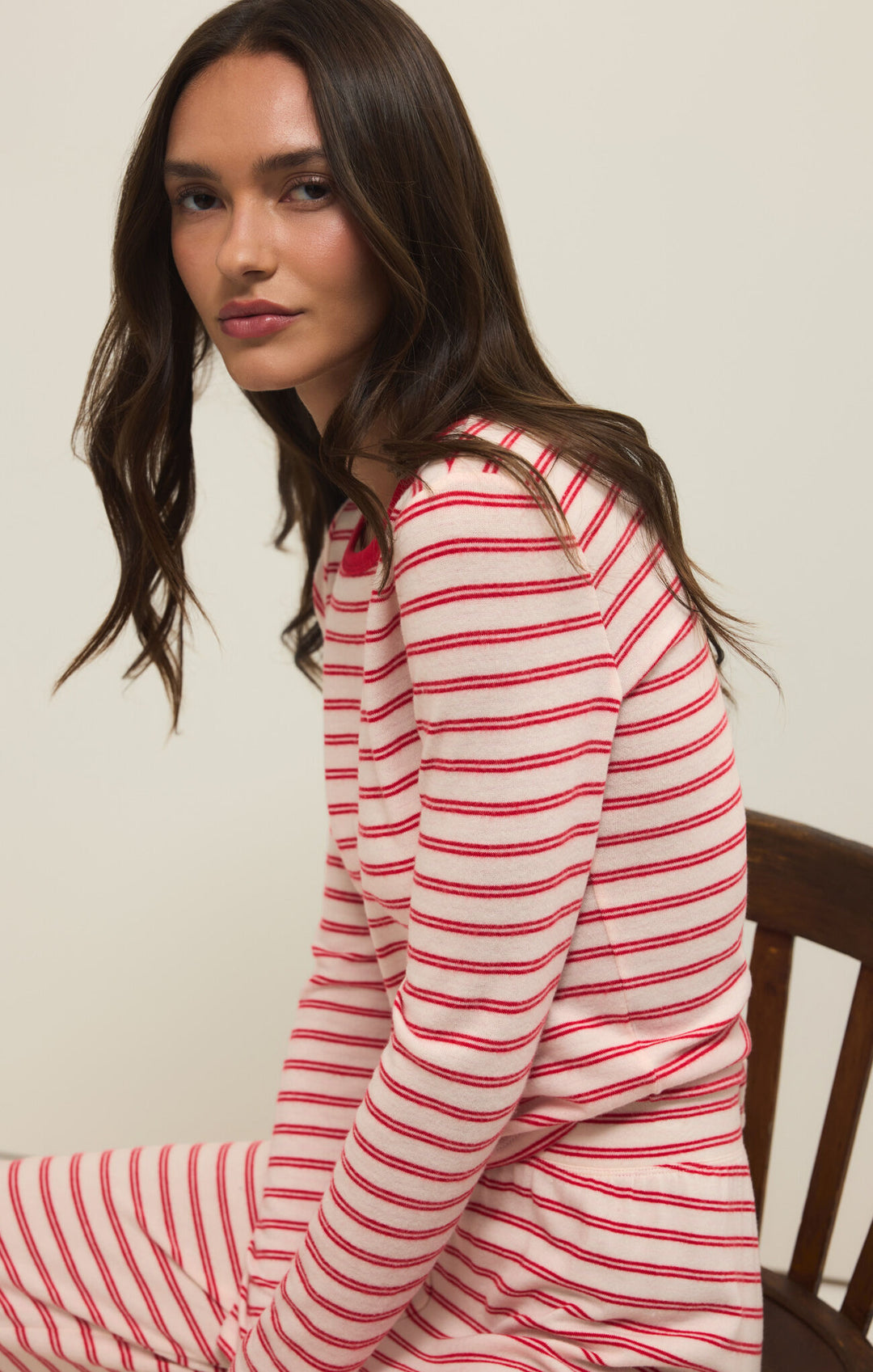 Z SUPPLY Night In Stripe Long Sleeve Tee-The Shop Laguna Beach