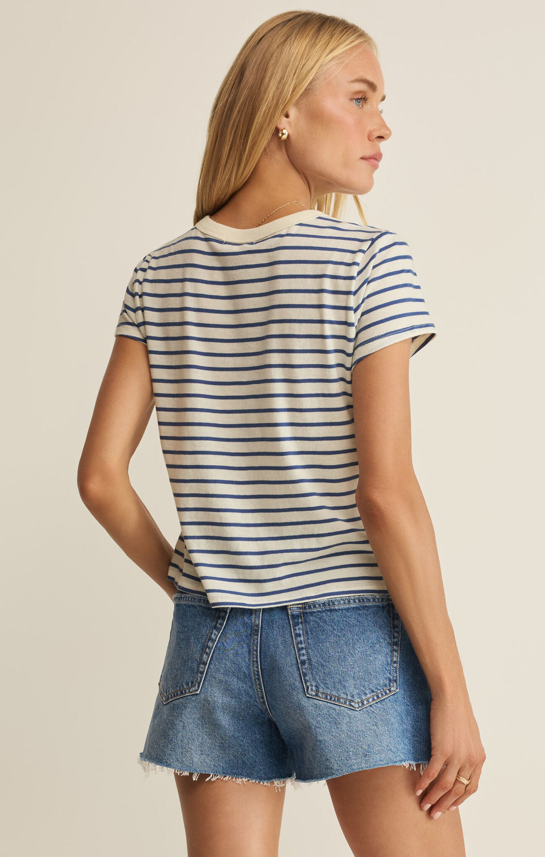 Z SUPPLY Junie Striped Tee-The Shop Laguna Beach