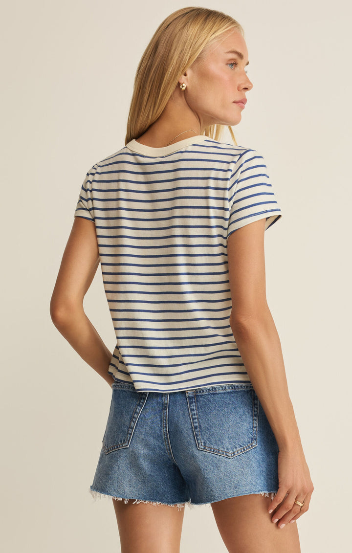 Z SUPPLY Junie Striped Tee-The Shop Laguna Beach