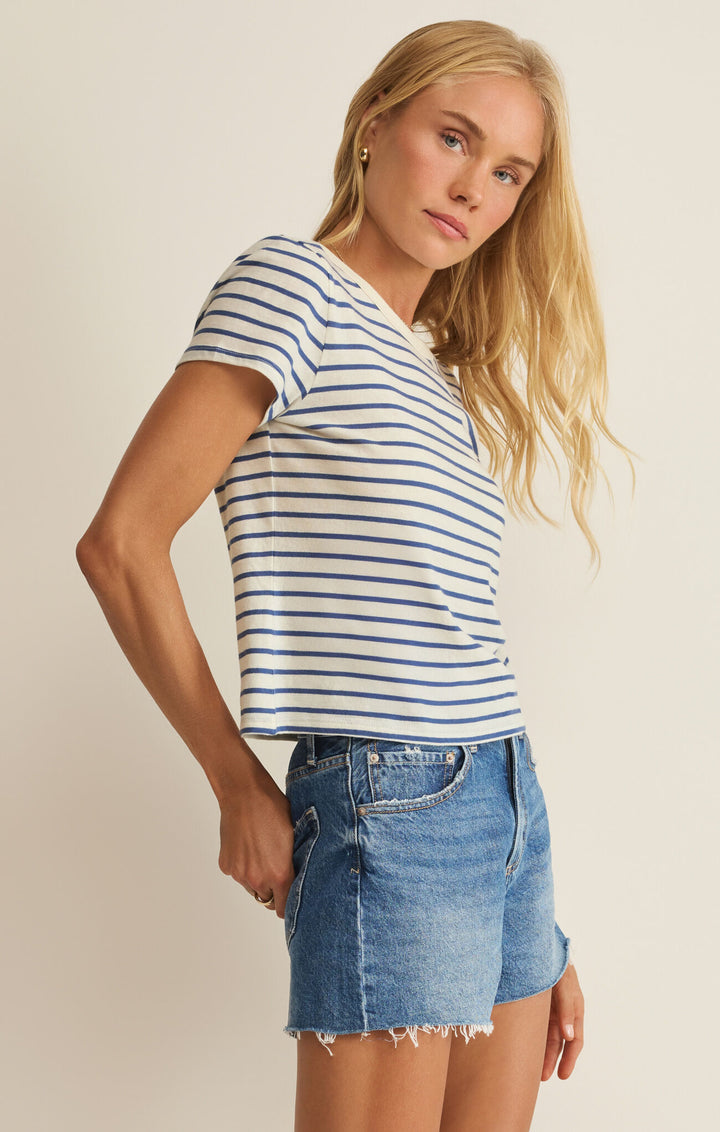 Z SUPPLY Junie Striped Tee-The Shop Laguna Beach