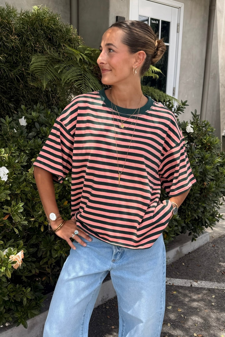KEEN THE LABEL Everly Relaxed Stripe Tee