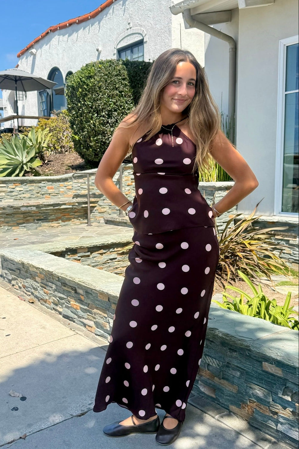 KEEN THE LABEL Natalia Satin Maxi Skirt-The Shop Laguna Beach