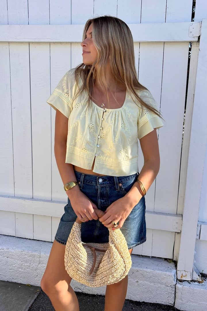 KEEN THE LABEL Serenity Eyelet Top-The Shop Laguna Beach