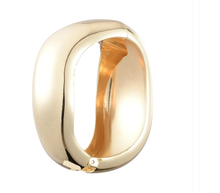 HOOP LA Editorial Hinge Bracelet - Gold-The Shop Laguna Beach