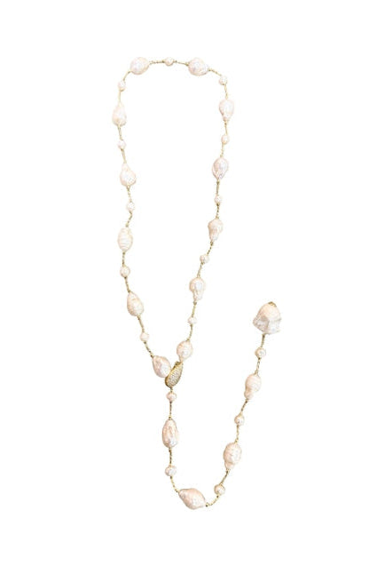 GEMELLI Florian Freshwater Pearl Necklace-The Shop Laguna Beach