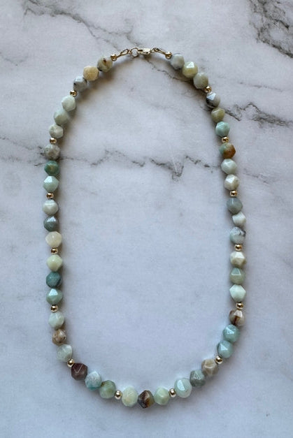 JESSICA MATRASKO Iris Gemstone Necklace - Amazonite-The Shop Laguna Beach