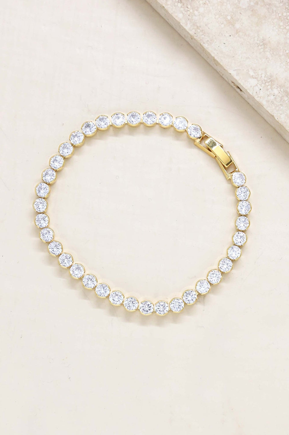 ETTIKA Crystal Chain Tennis Bracelet-The Shop Laguna Beach