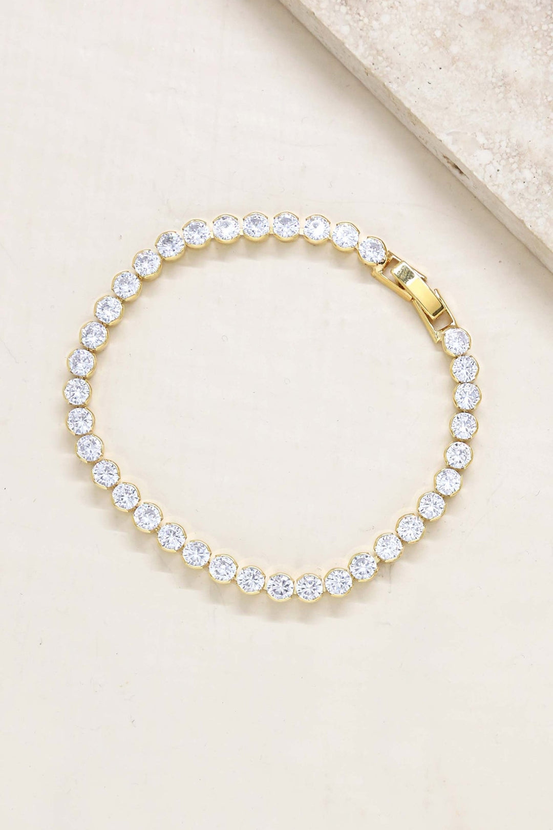ETTIKA Crystal Chain Tennis Bracelet-The Shop Laguna Beach