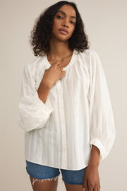 Z SUPPLY Wren Voile Buttoned Top-The Shop Laguna Beach