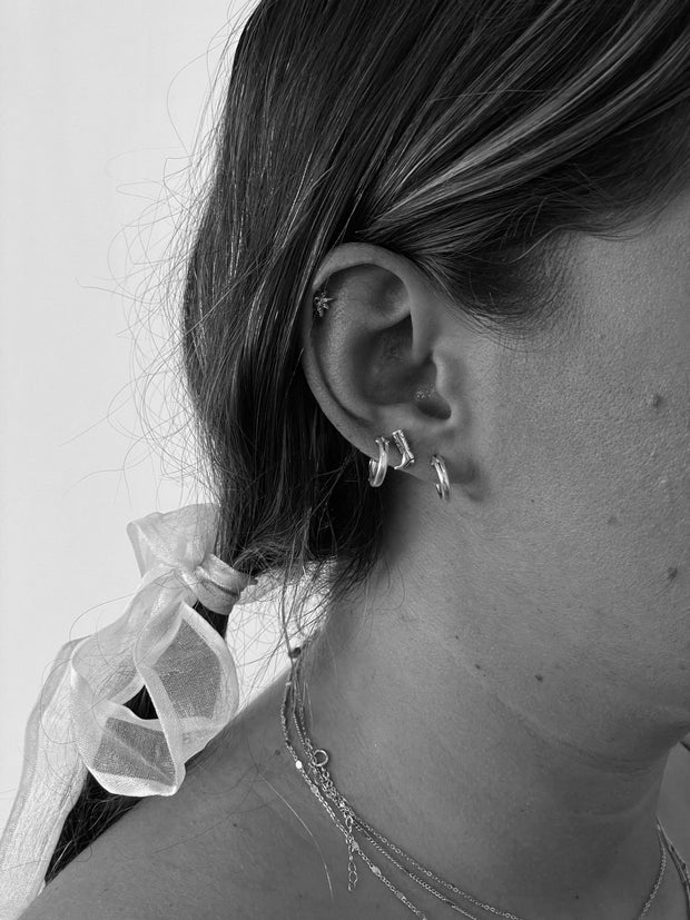 MAY MARTIN Dolly Silver Studs-The Shop Laguna Beach