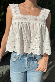 KEEN THE LABEL Rylie Eyelet Tank-The Shop Laguna Beach