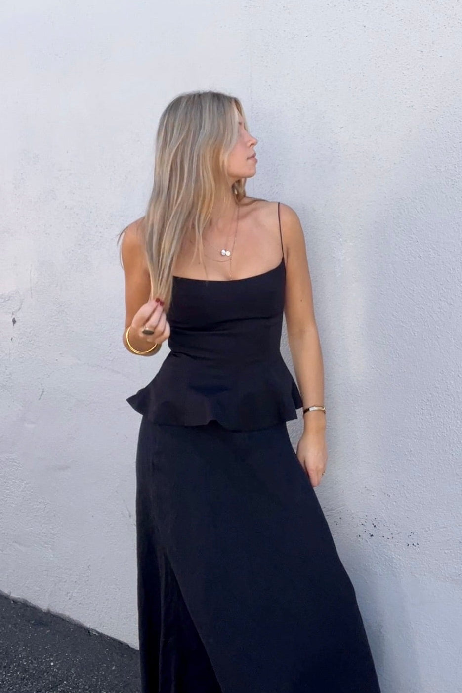 KEEN THE LABEL Aurora Peplum Tank-The Shop Laguna Beach