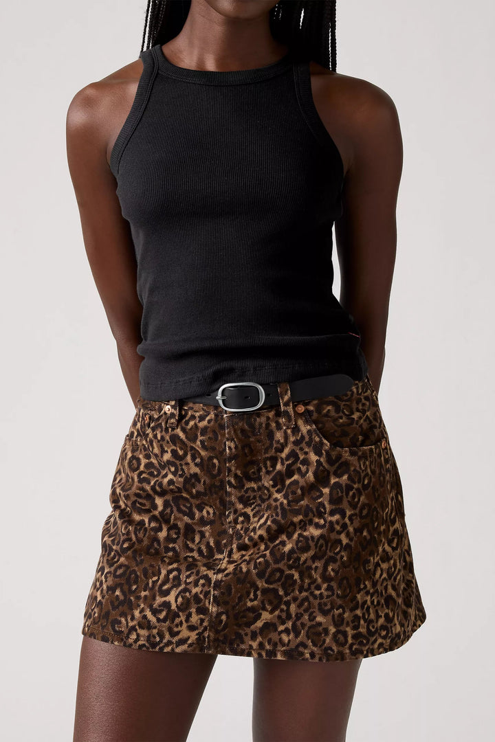 LEVI'S Icon Printed Denim Skirt - Cat Eyes-The Shop Laguna Beach