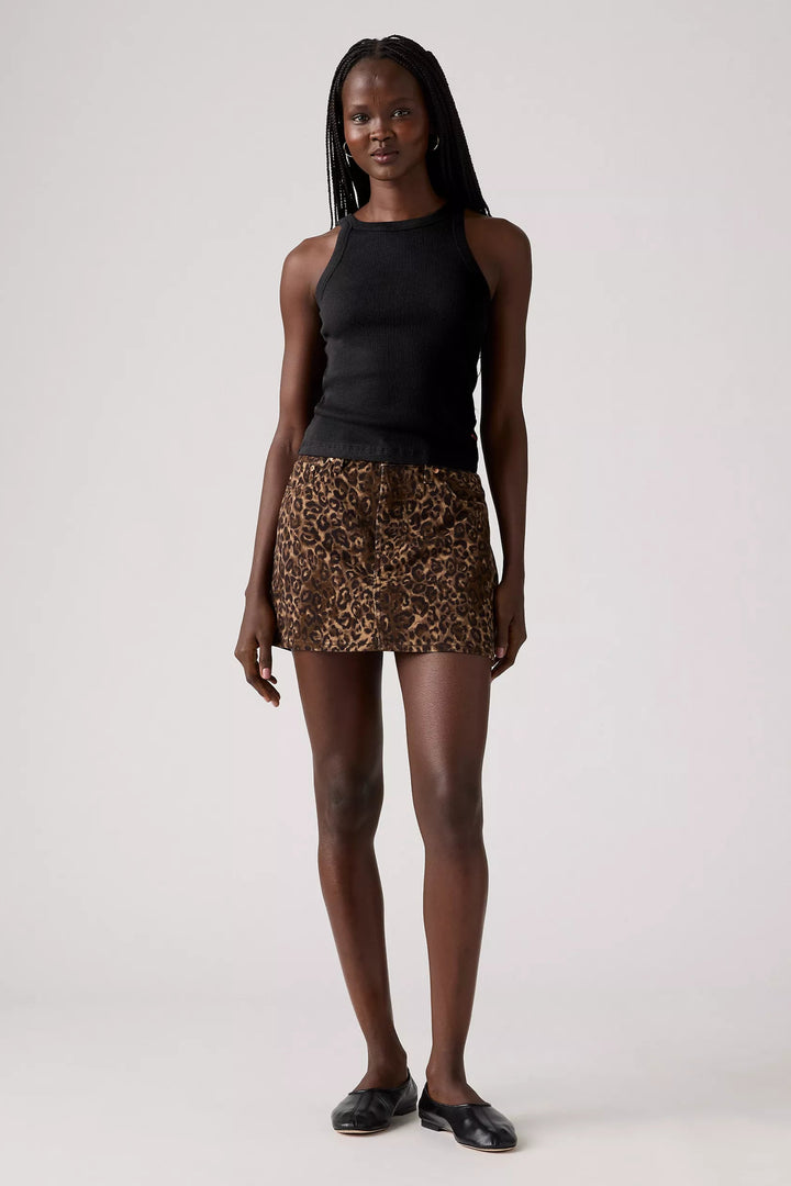 LEVI'S Icon Printed Denim Skirt - Cat Eyes-The Shop Laguna Beach