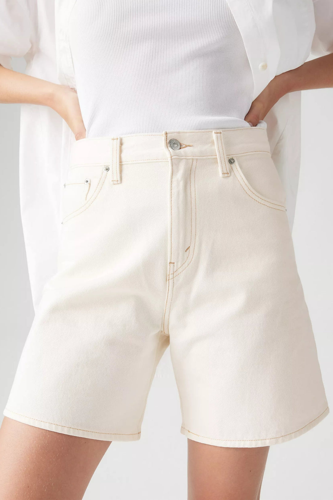 LEVI'S High & Baggy Denim Short - Snowing in LA-The Shop Laguna Beach