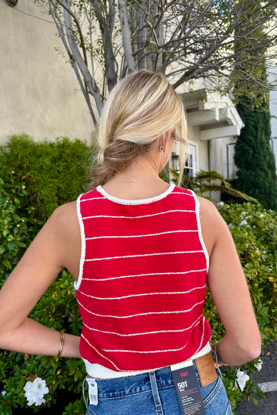KEEN THE LABEL Ranie Stripe Knit Tank-The Shop Laguna Beach