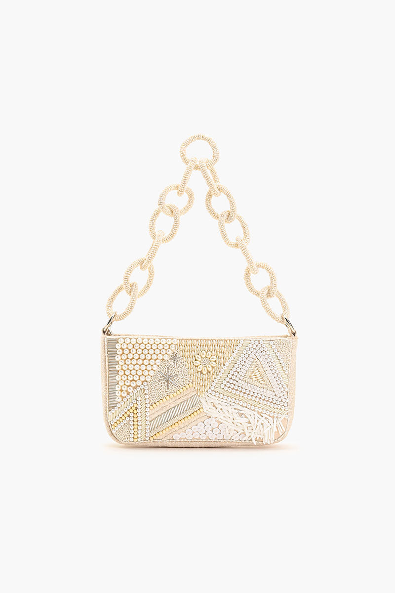 Shimmering Sands Beaded Shoulder Bag-The Shop Laguna Beach