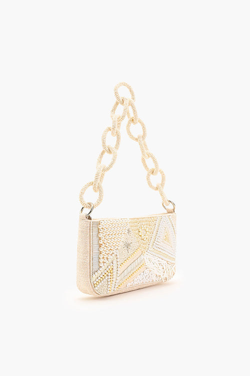 Shimmering Sands Beaded Shoulder Bag-The Shop Laguna Beach