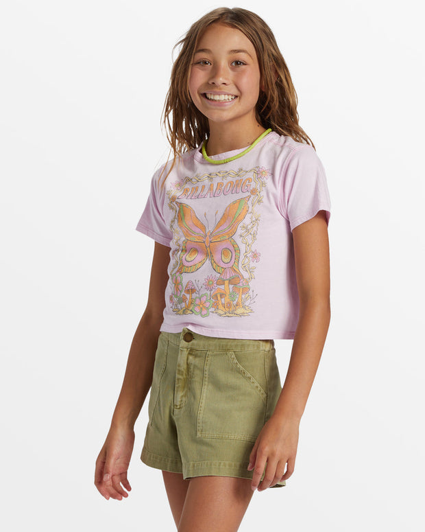 BILLABONG GIRLS Butterfly Kiss Tee-The Shop Laguna Beach