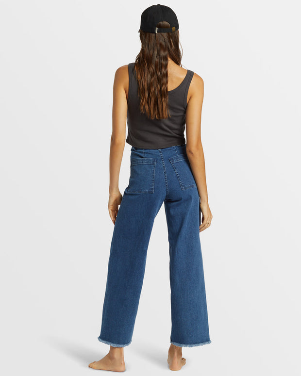 BILLABONG Free Fall Wide-Leg Denim Pant - More Colors Available-The Shop Laguna Beach