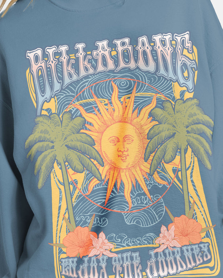 BILLABONG Ride In Oversized Crew Pullover Sweatshirt - More Colors Available-The Shop Laguna Beach