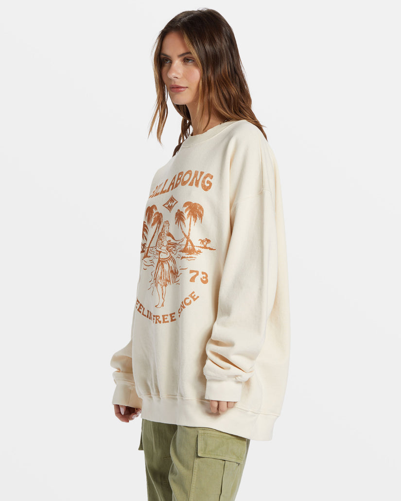 BILLABONG Ride In Oversized Crew Pullover Sweatshirt - More Colors Available-The Shop Laguna Beach