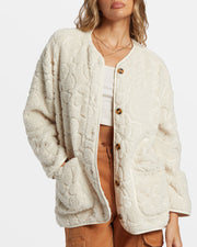 BILLABONG Fireside Cozy Buttoned Fleece Jacket-The Shop Laguna Beach