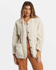 BILLABONG Fireside Cozy Buttoned Fleece Jacket-The Shop Laguna Beach