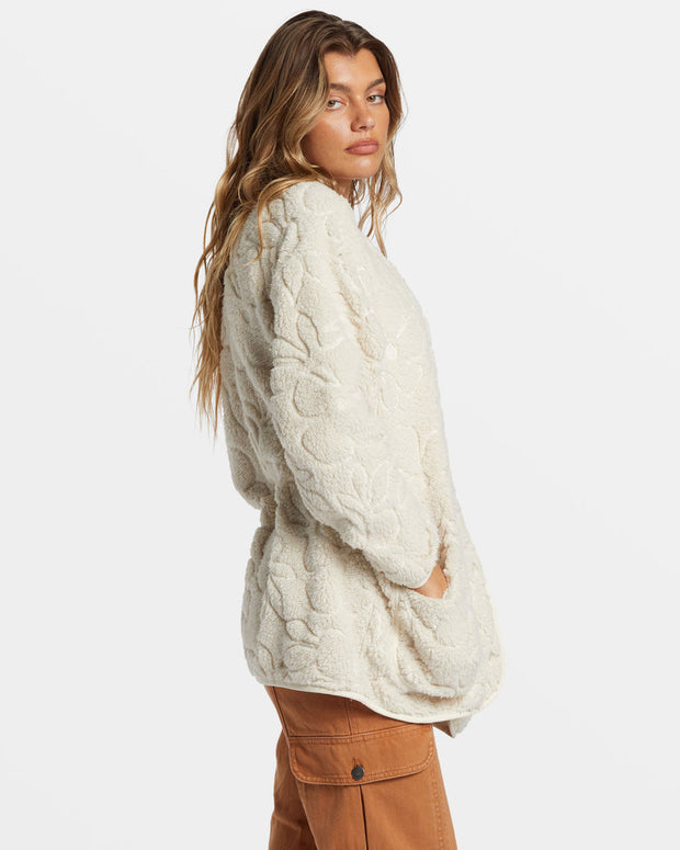 BILLABONG Fireside Cozy Buttoned Fleece Jacket-The Shop Laguna Beach