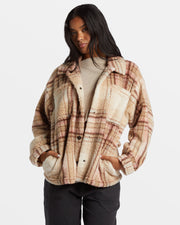 BILLABONG Sundown Plaid Sherpa Jacket-The Shop Laguna Beach