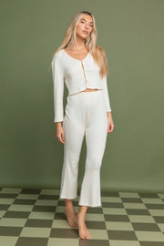 BILLABONG Lana Rib Knit Flare Pant-The Shop Laguna Beach