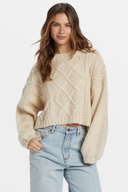 BILLABONG Modern Love Cableknit Sweater-The Shop Laguna Beach